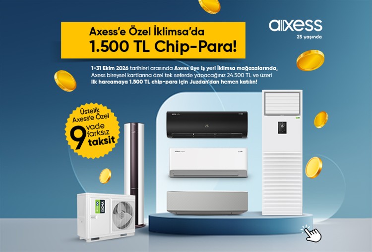 Axess 1500 TL chip para İklimsa kampanyası