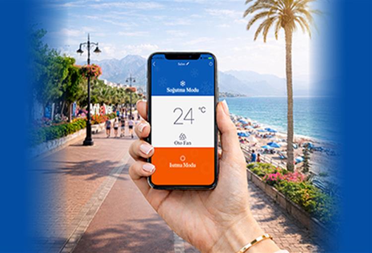 Sigma Comfort Wi-Fi mobil uygulama ile klima kontrolü