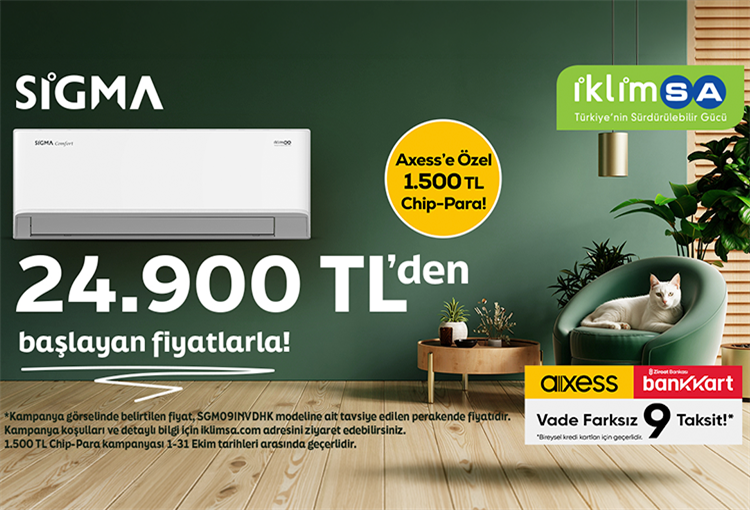 Sigma duvar tipi klima kampanyası - Ayvalık İklimsa